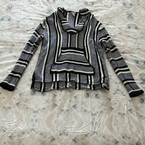 Forever 21 Striped Poncho